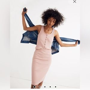 Madewell knit pencil skirt sz XXL Mauvy Rose Pink color